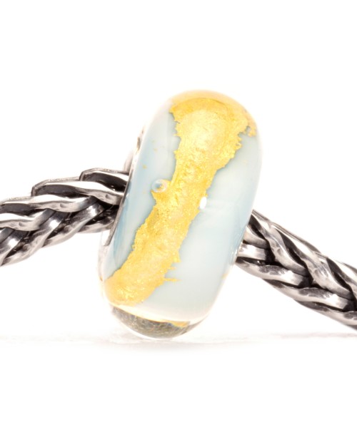 Light Blue Gold Bead