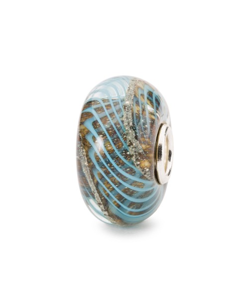 Blue Grooves Bead