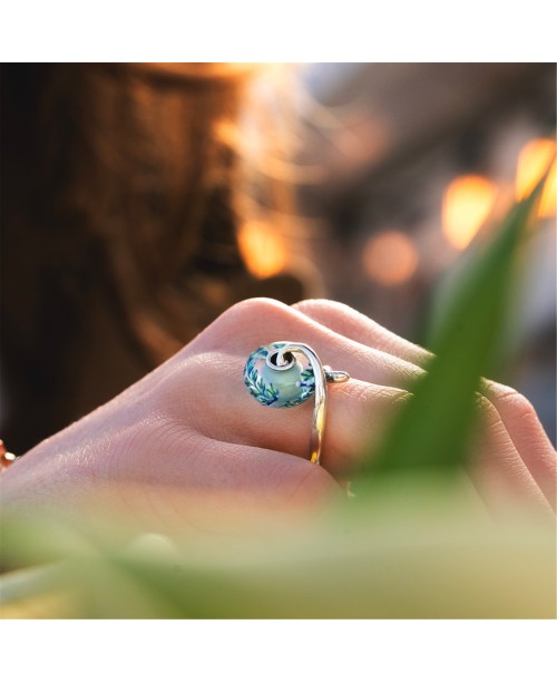 Blue Willow Bead