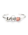 Round Strawberry Quartz Facet Bead