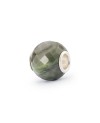 Round Green Calcite Facet Bead