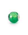 Round Green Onyx Facet Bead