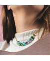 Round Green Onyx Facet Bead