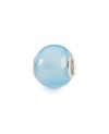 Round Light Blue Agate Bead