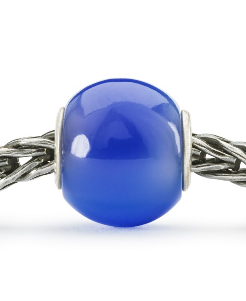 Round Blue Agate Bead