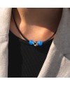 Round Blue Agate Bead