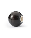 Jumbo Round Black Cat's Eye Bead