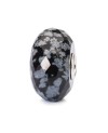 Snowflake Obsidian Facet Bead