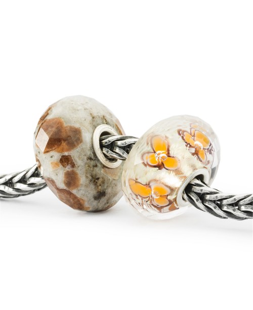 Garnet Feldspar Bead