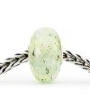 Prehnite with Tourmalinated Quartz Bead