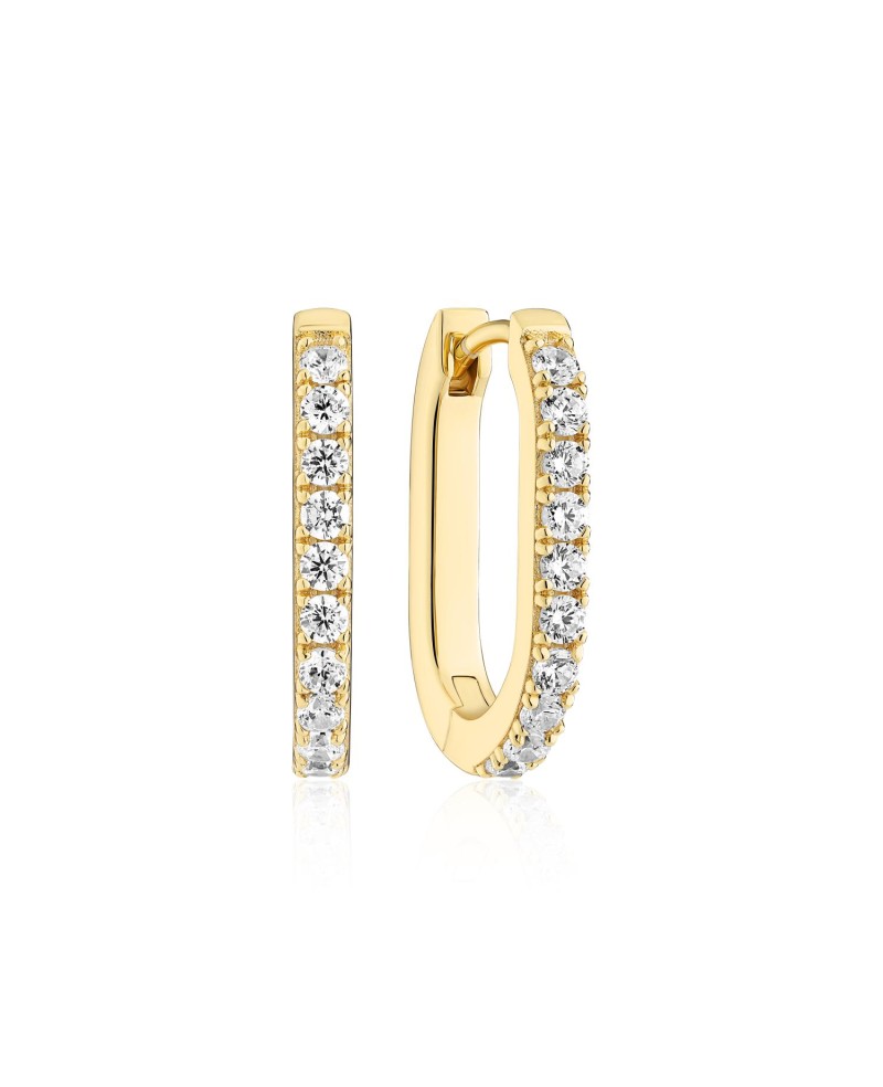 Earrings SJ-E42209-CZ-YG