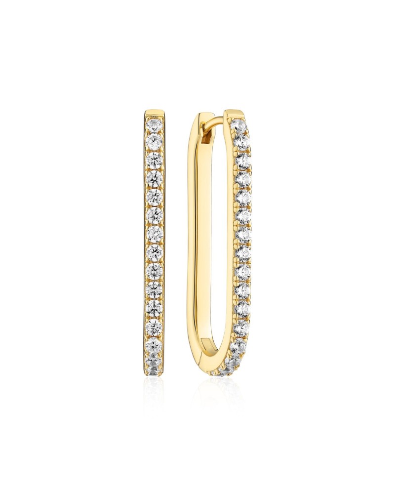 Earrings SJ-E42211-CZ-YG