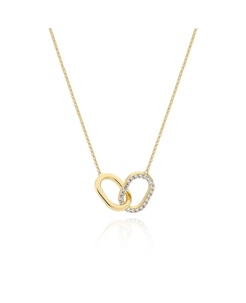 Necklaces SJ-N42229-CZ-YG