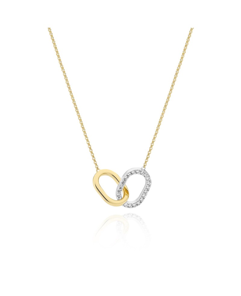 Necklaces SJ-N42229-CZ-2YG