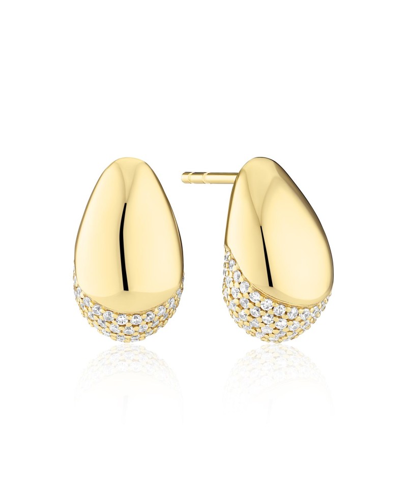 Earrings SJ-E2479-CZ-YG