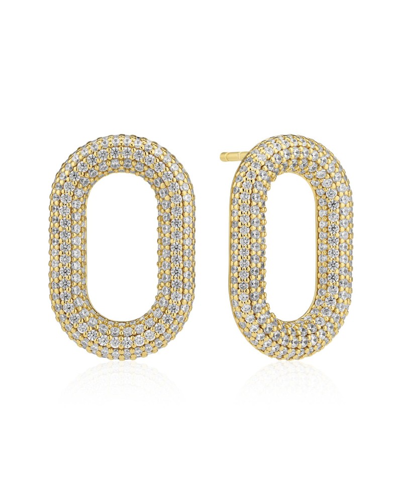 Earrings SJ-E62014-CZ-YG