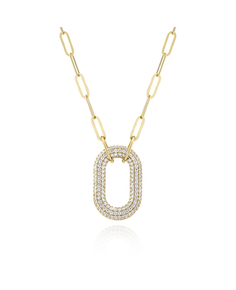 Necklaces SJ-N62014-CZ-YG