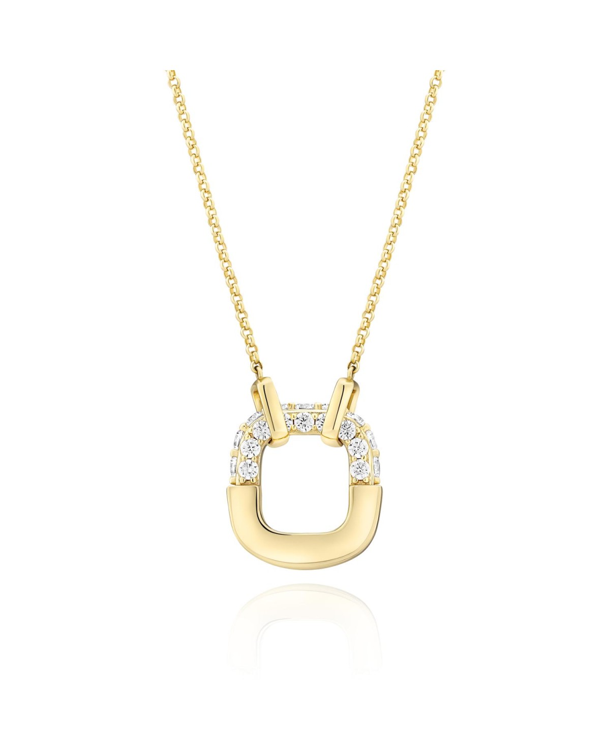 Necklaces SJ-N2453-CZ-YG