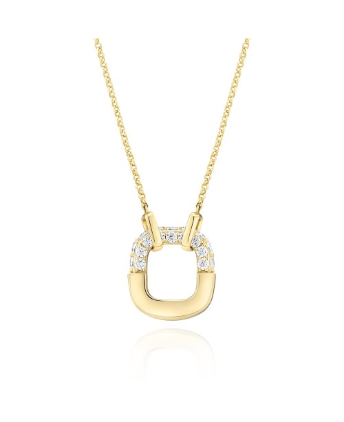 Necklaces SJ-N2453-CZ-YG
