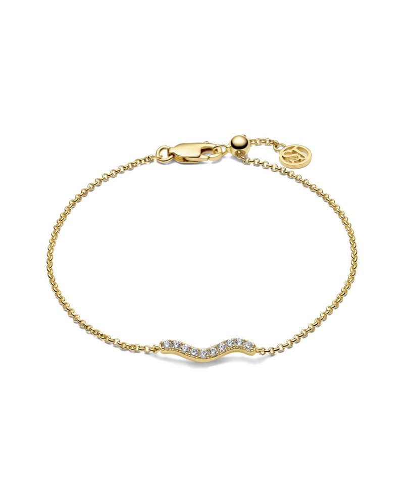 Ellera Waves Bracelets SJ-B3859-CZ-YG
