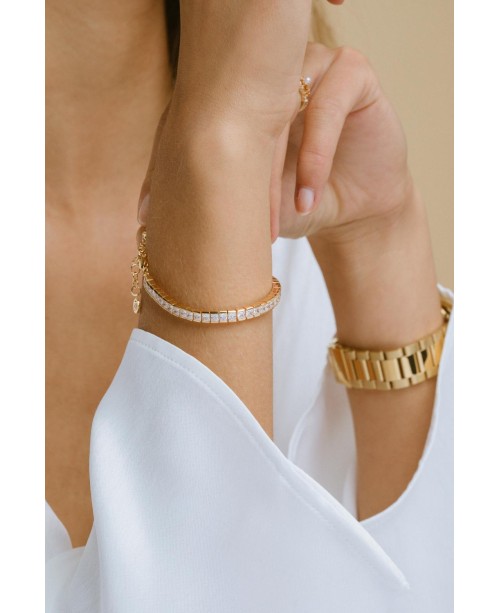 Sasso Bracelet SJ-B024-CZ-YG