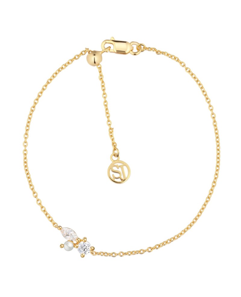 Adria Bracelet SJ-B12272-PCZ-YG