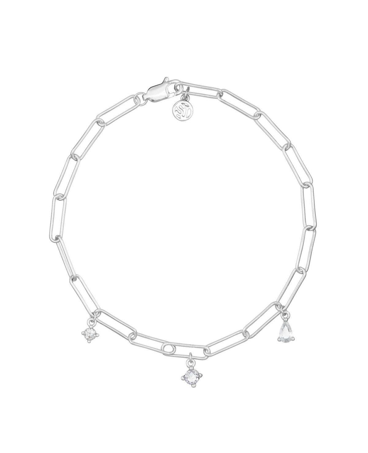 Rimini Bracelet SJ-B22123-CZ-SS