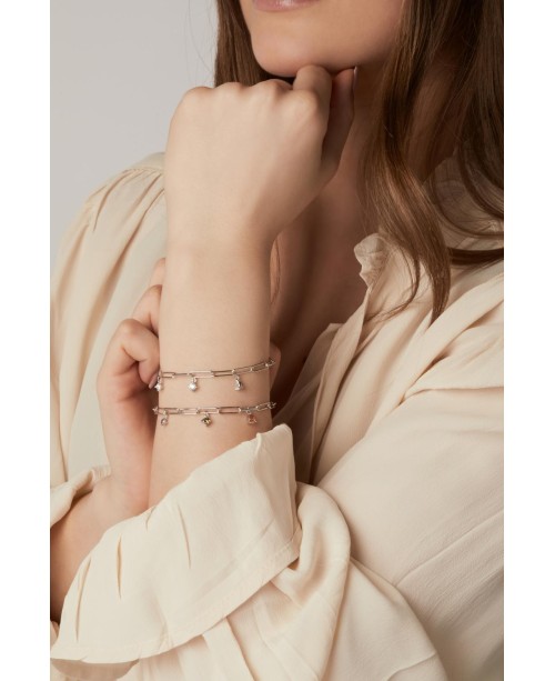 Rimini Bracelet SJ-B22123-CZ-SS