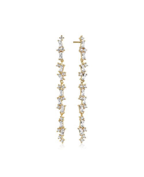 Antella Earrings SJ-E0322-CZ(YG)