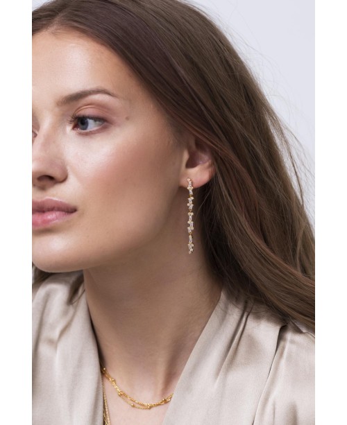 Antella Earrings SJ-E0322-CZ(YG)