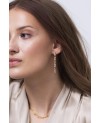 Antella Earrings SJ-E0322-CZ(YG)