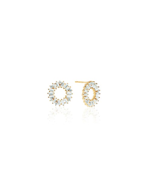Antella Earrings SJ-E0324-CZ(YG)