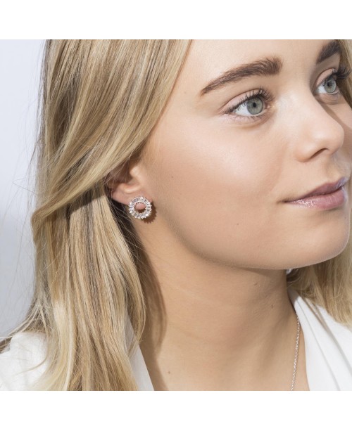 Antella Earrings SJ-E0324-CZ(YG)
