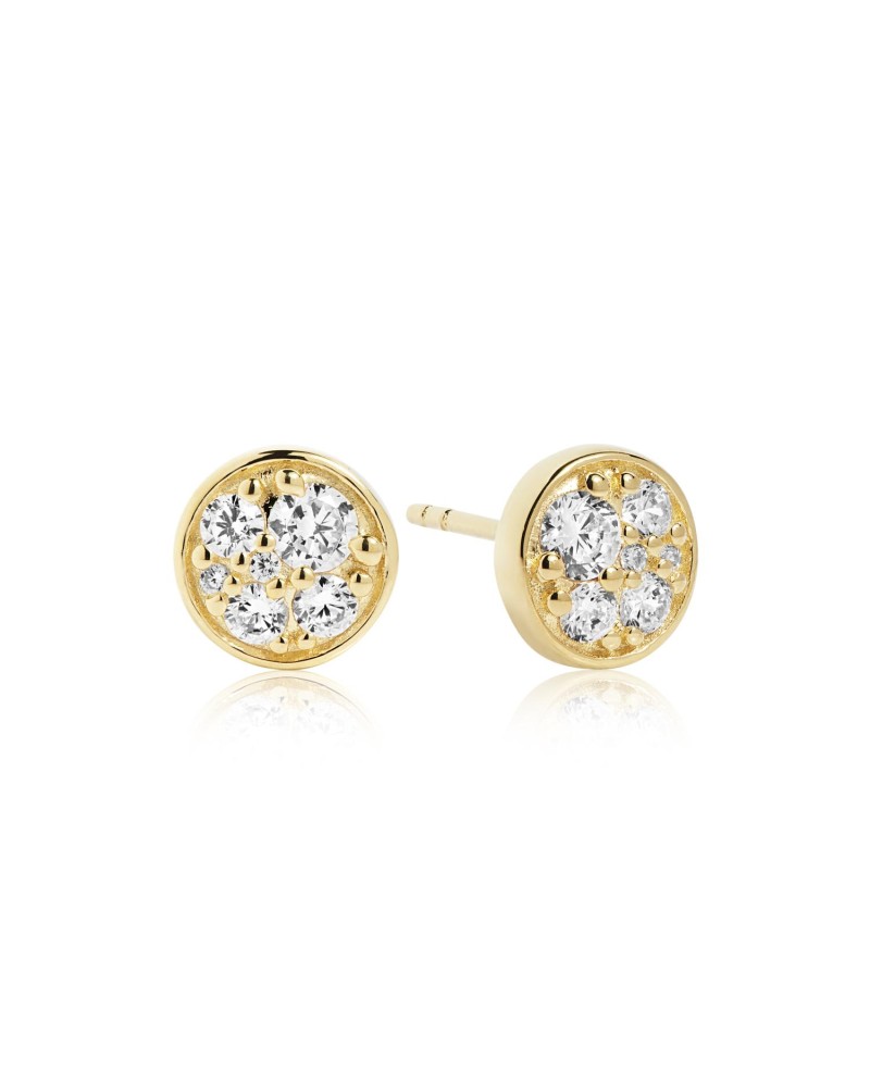Novara Earrings SJ-E1055-CZ(YG)