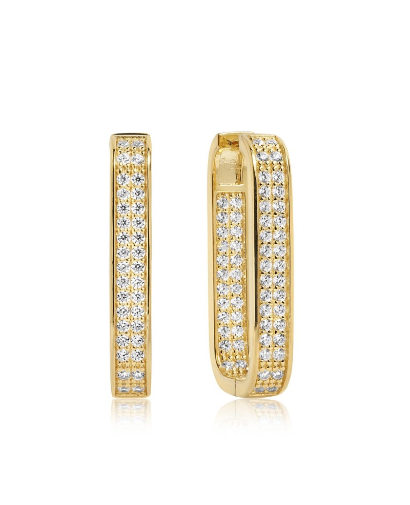 Matera Earrings SJ-E1064-CZ(YG)