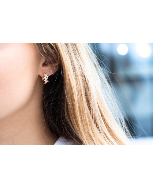 Antella Earrings SJ-E1076-CZ-YG