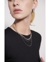 Ferrara Earrings SJ-E12108-CZ-SS