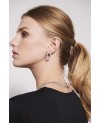 Ferrara Earrings SJ-E12108-CZ-SS