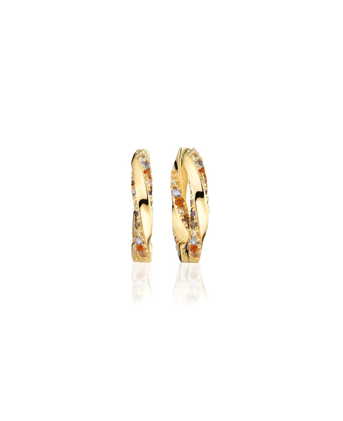 Ferrara Earrings SJ-E12109-ACZ-SG