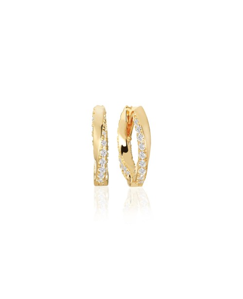 Ferrara Earrings SJ-E12109-CZ-SG