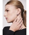 Ferrara Earrings SJ-E12109-CZ-SS