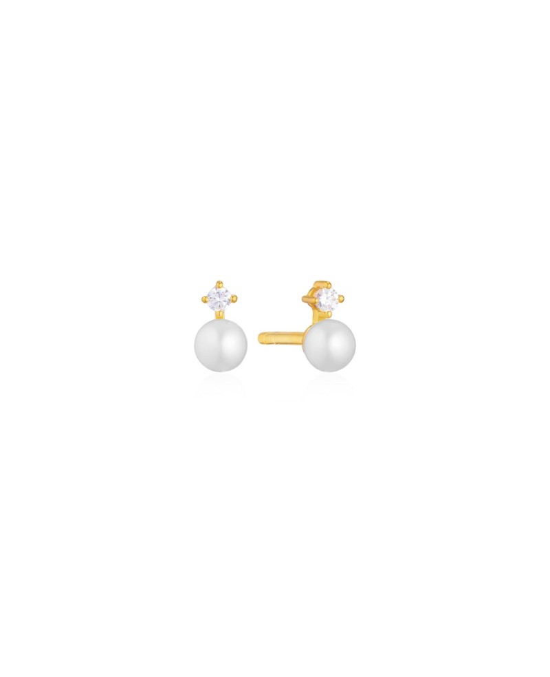 Adria Earrings SJ-E12220-PCZ-YG