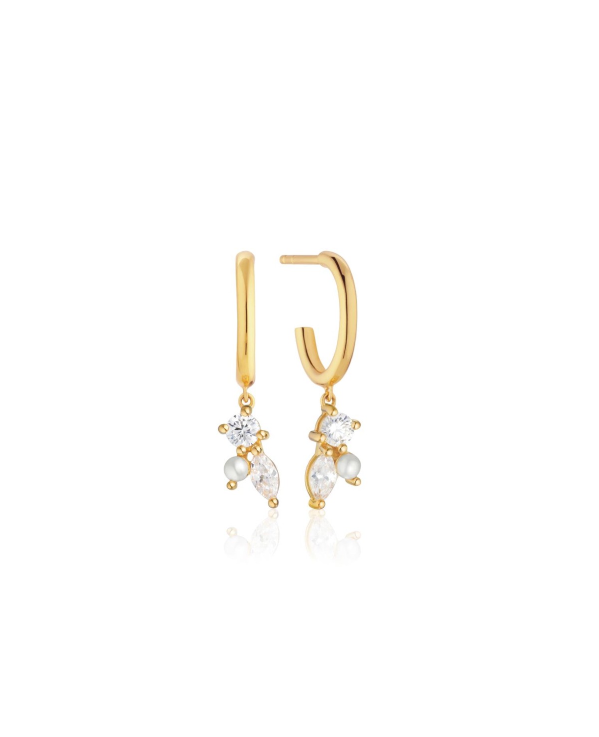 Adria Earrings SJ-E12226-PCZ-YG