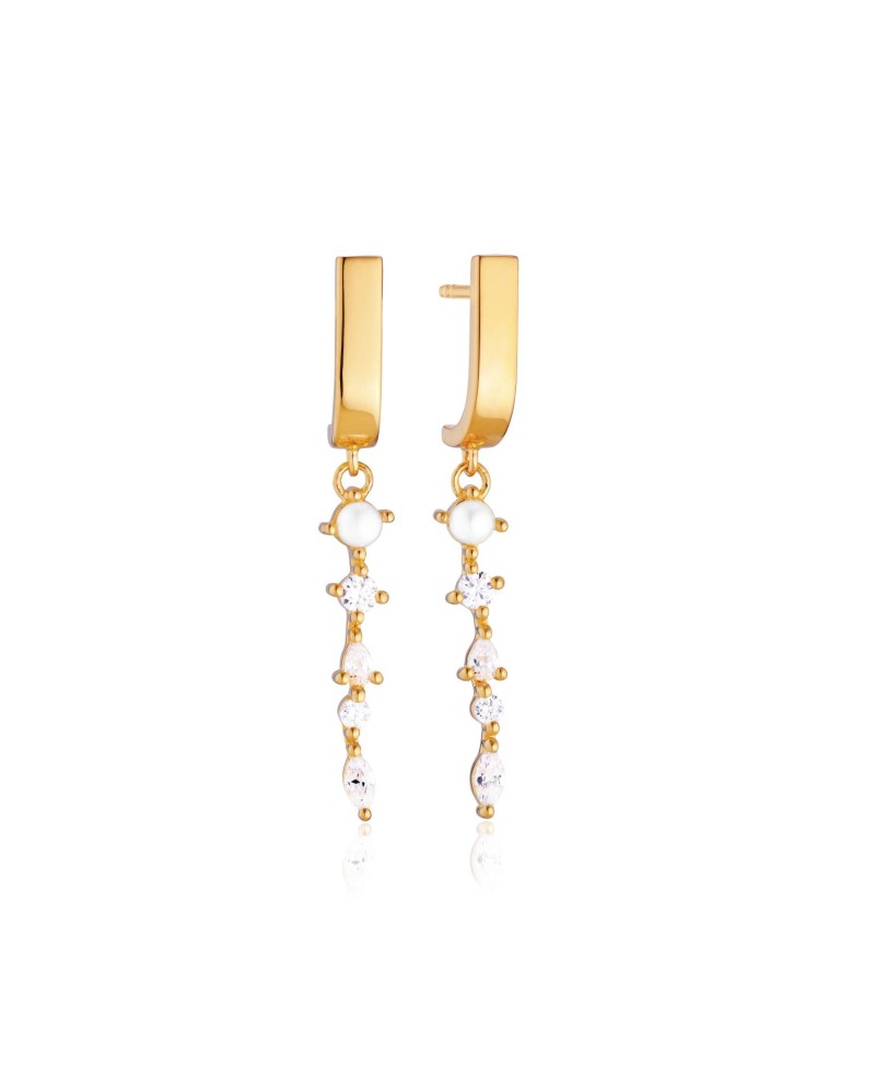 Adria Earrings SJ-E12244-PCZ-YG