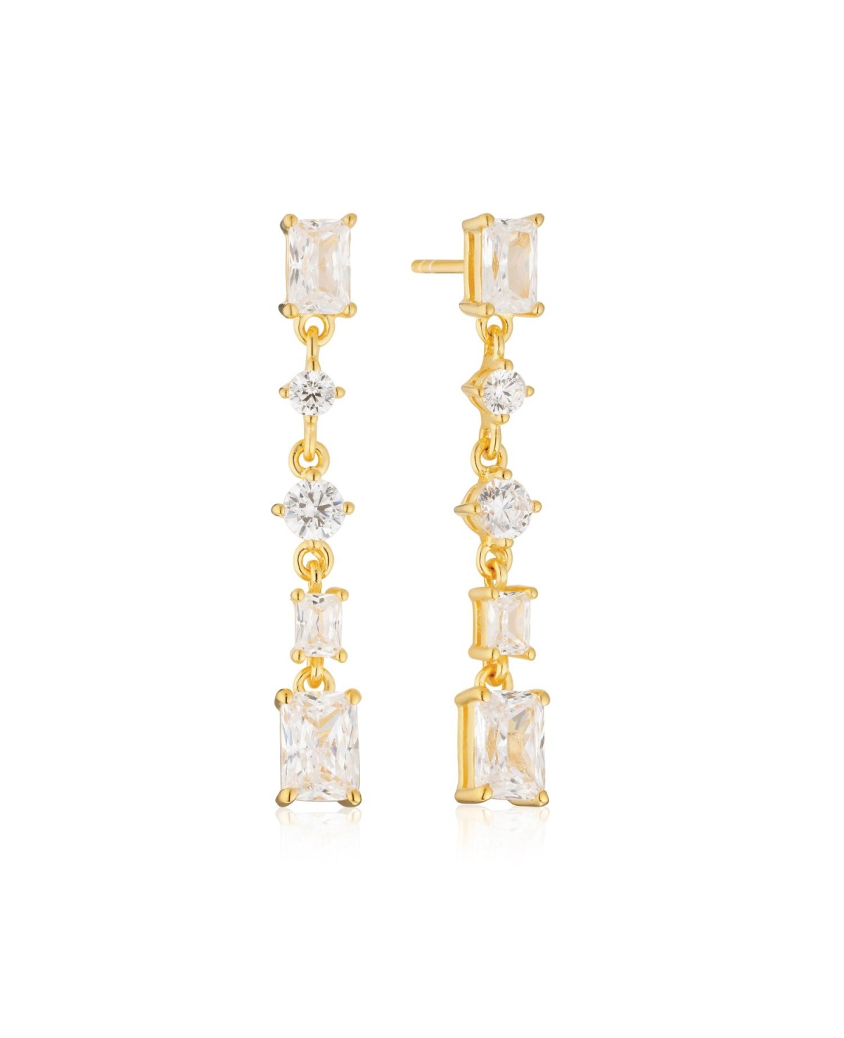 Ivrea Earrings SJ-E12320-CZ-YG