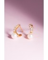 Ponza Earrings SJ-E12350-PCZ-YG
