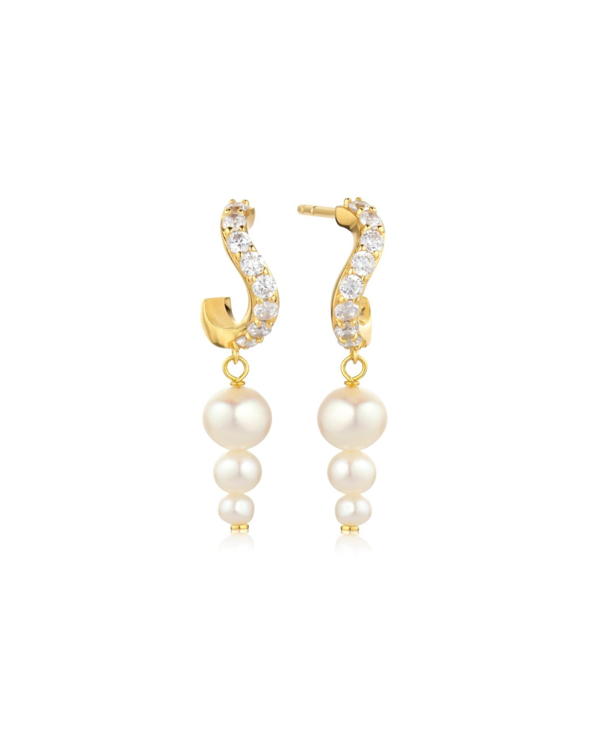 Ponza Earrings SJ-E12352-PCZ-YG