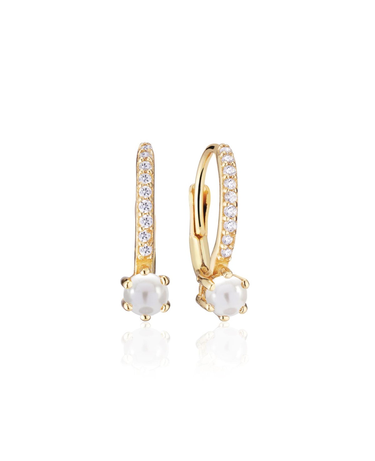 Rimini Earrings SJ-E22112-CZPL-SG