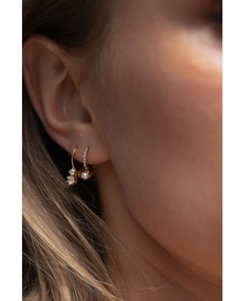 Rimini Earrings SJ-E22112-CZPL-SG