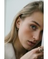 Rimini Earrings SJ-E22112-CZ-SG